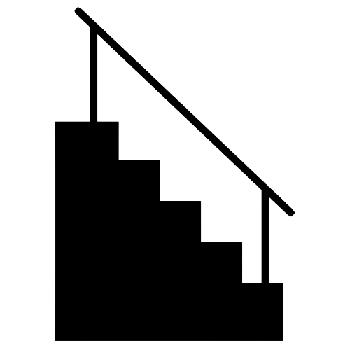 Building stairs icon symbolizing multi-storey residential towers and apartment floors in Mana Projects developments