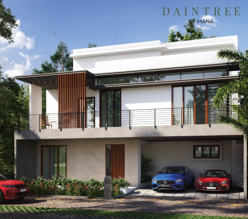 Daintree by Mana luxury villas on Sarjapur Road - 4 BHK Australian rainforest-inspired homes with private gardens and sustainable technology features