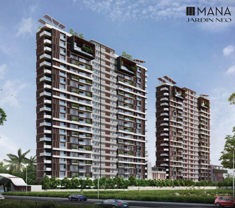Mana Jardin Neo ultra-luxury apartments on Sarjapur Road - 3, 4 & 5 BHK premium residential towers with modern amenities and landscaped gardens