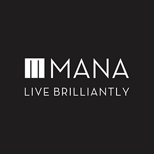 Mana Projects logo with the tagline 'Live Brilliantly' - Leading residential and commercial property developer in Bangalor